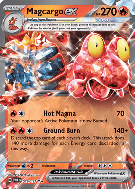 Twilight Masquerade - 029/167 - Magcargo ex - Losse Pokemon Kopen - LuiopZondag TCG Store Assen