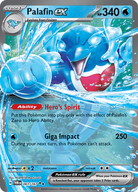 Twilight Masquerade - 061/167 - Palafin ex - Losse Pokemon Kopen - LuiopZondag TCG Store Assen
