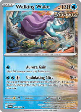 Twilight Masquerade - 063/167 - Walking Wake - Losse Pokemon Kopen - LuiopZondag TCG Store Assen