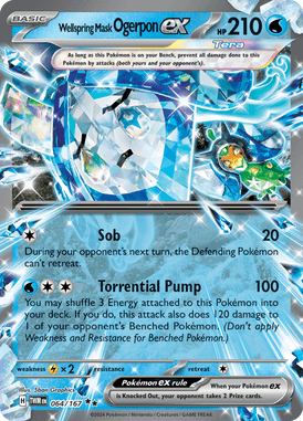 Twilight Masquerade - 064/167 - Wellspring Mask Ogerpon ex - Losse Pokemon Kopen - LuiopZondag TCG Store Assen