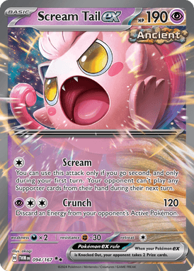 Twilight Masquerade - 094/167 - Scream Tail ex - Losse Pokemon Kopen - LuiopZondag TCG Store Assen
