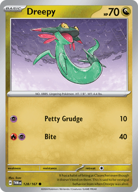 Twilight Masquerade - 128/167 - Dreepy - Losse Pokemon Kopen - LuiopZondag TCG Store Assen
