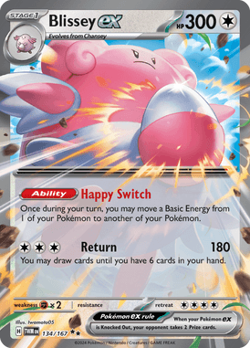 Twilight Masquerade - 134/167 - Blissey ex - Losse Pokemon Kopen - LuiopZondag TCG Store Assen
