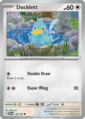 Twilight Masquerade - 139/167 - Ducklett - Losse Pokemon Kopen - LuiopZondag TCG Store Assen
