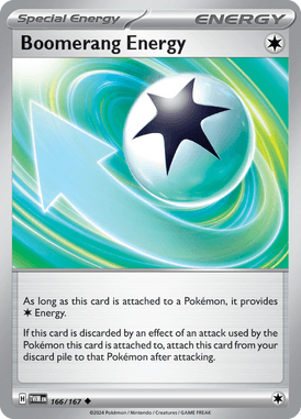 Twilight Masquerade - 166/167 - Boomerang Energy - Losse Pokemon Kopen - LuiopZondag TCG Store Assen
