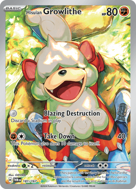 Twilight Masquerade - 181/167 - Hisuian Growlithe - Losse Pokemon Kopen - LuiopZondag TCG Store Assen
