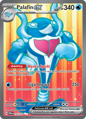 Twilight Masquerade - 193/167 - Palafin ex - Losse Pokemon Kopen - LuiopZondag TCG Store Assen

