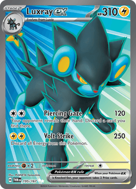 Twilight Masquerade - 195/167 - Luxray ex - Losse Pokemon Kopen - LuiopZondag TCG Store Assen
