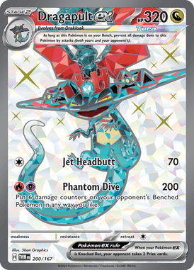 Twilight Masquerade - 200/167 - Dragapult ex - Losse Pokemon Kopen - LuiopZondag TCG Store Assen
