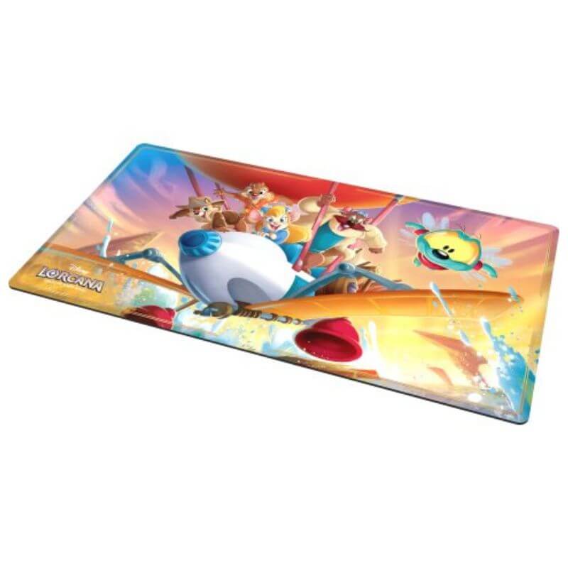 Disney Lorcana Reign of Jafar Playmat met Rescue Rangers-illustratie