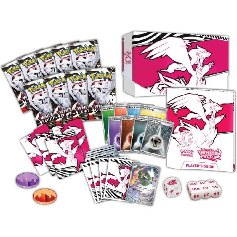 White Flare Elite Trainer Box – volledig pakket inclusief promo kaart en accessoires